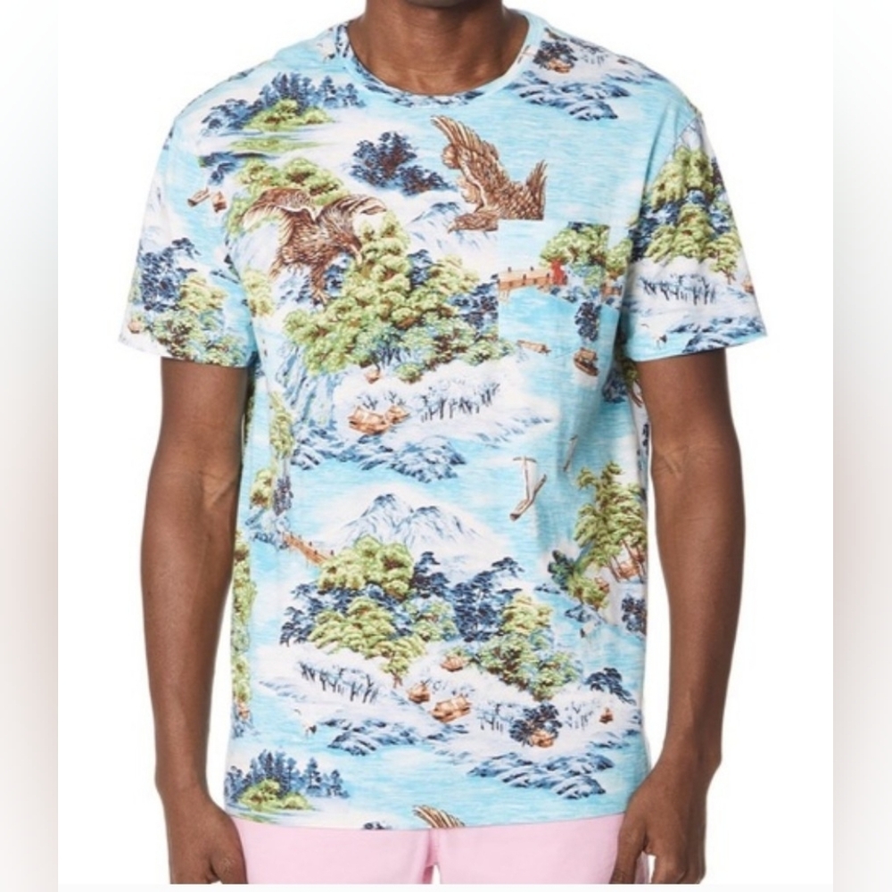 💎 POLO Ralph Lauren Men's Top Tropical Print T-Shirt #0268